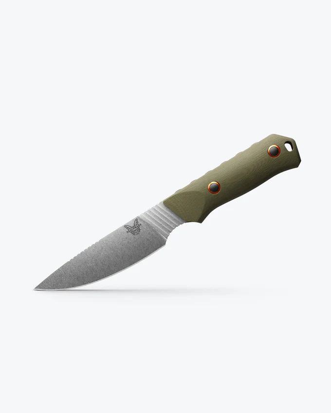 Benchmade 15600-01 RAGHORN, Couteau à lame fixe OD Green G10, CPM-S30V