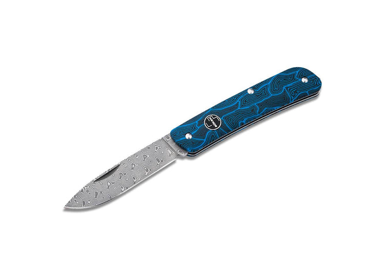 Böker Plus 01BO559DAM Tech Tool Blue Damast - Coutellerie Marcin