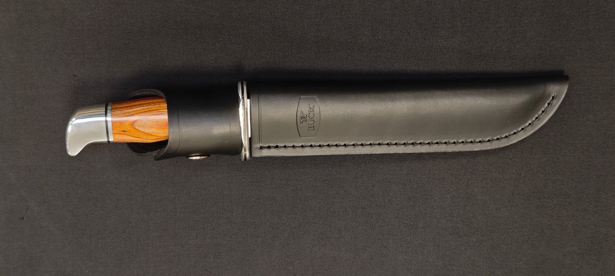 Garde et pommeau en aluminium du Buck 120 General.