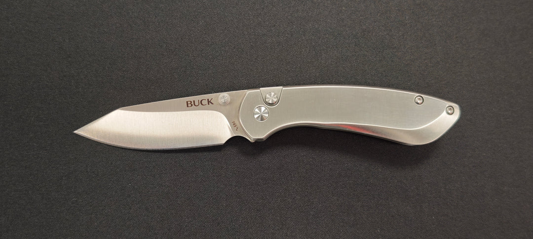 Buck Mini Sovereign – Petit couteau pliant EDC en acier inoxydable - Ref 0743SSS-B