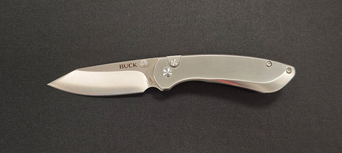 Buck Mini Sovereign – Petit couteau pliant EDC en acier inoxydable - Ref 0743SSS-B