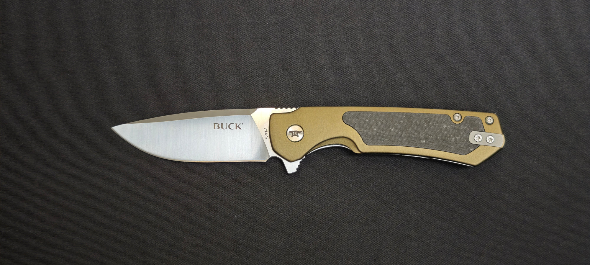 Couteau EDC Buck Stinger aluminium vert