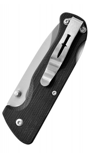 Camillus Bushcrafter Mini — Couteau pliant compact 7 cm, lame acier 440 + manche Micarta