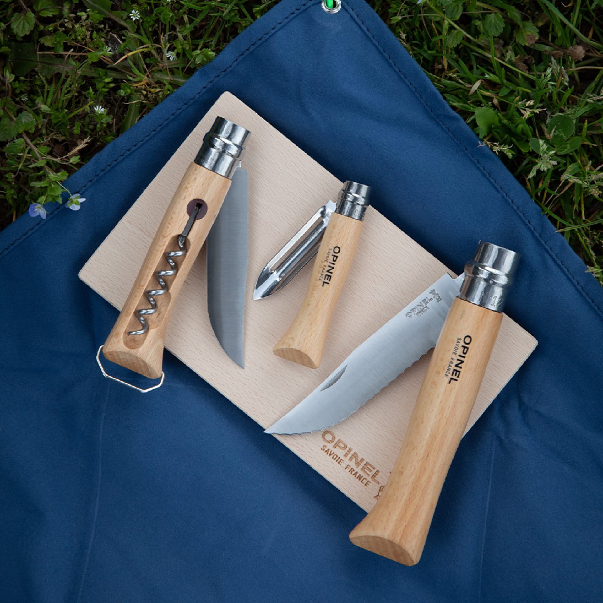 Opinel Kit Cuisine Nomade avec N°10 Tire-Bouchon