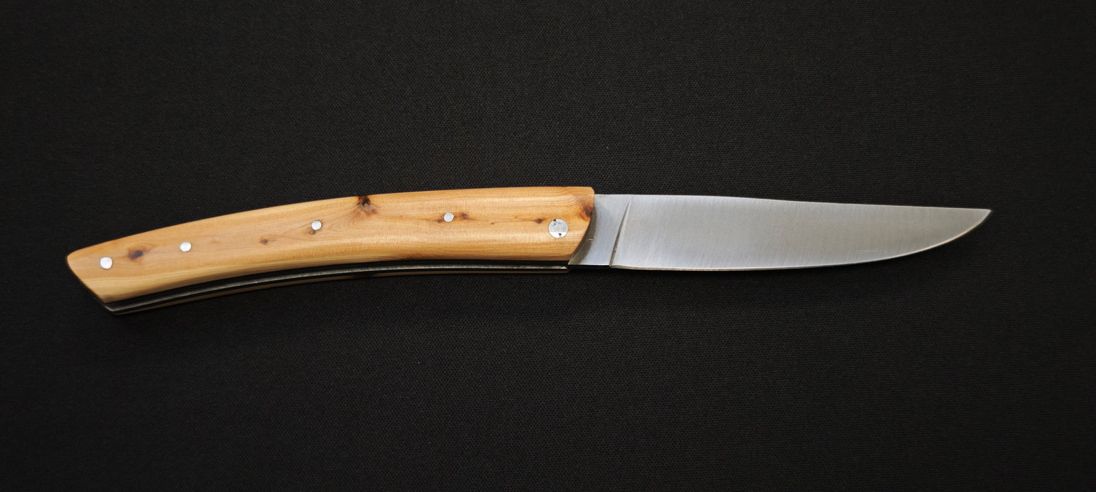 Le Thiers Couteau pliant plein manche Bois genévrier