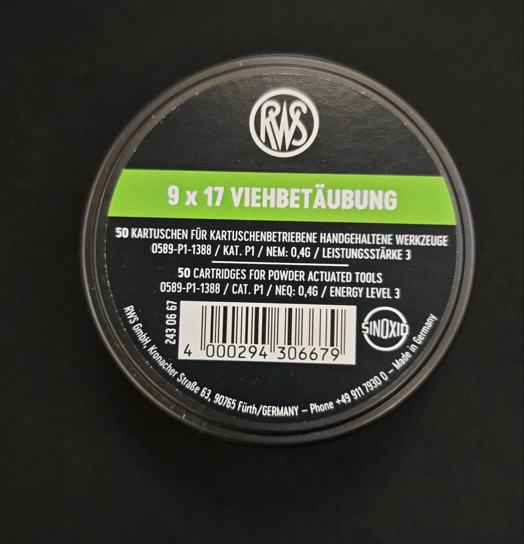 Cartouches 9X17 Dynamit Nobel pour Dick