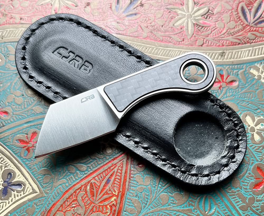 CJRB Chip J1939-CF – mini couteau fixe AR-RPM9, fibre de carbone