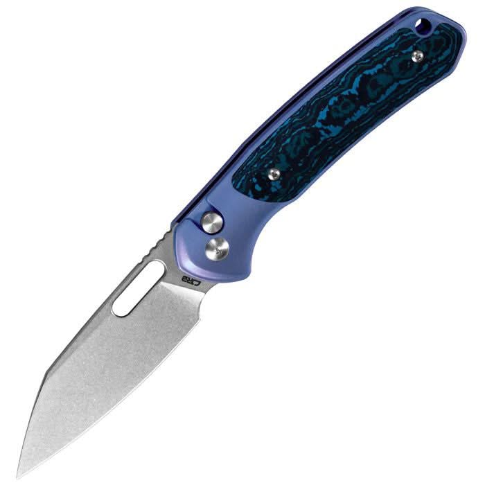 CJRB J1925AT4-FCG Aficionado S90V Bleu Titane Carbone - Coutellerie Marcin