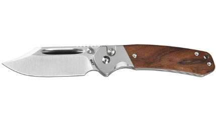 CJRB J1942‑RW – Couteau pliant Pyrite Bowie avec lame AR‑RPM9