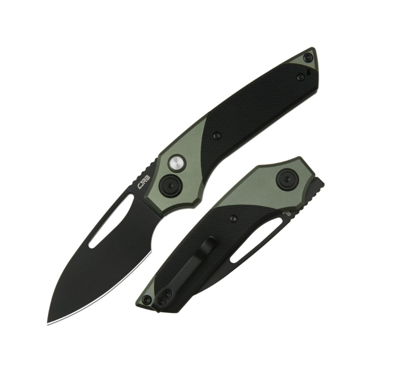CJRBJ1949-BBK Version AR-RPM9, Green/ Black Alu - Coutellerie Marcin
