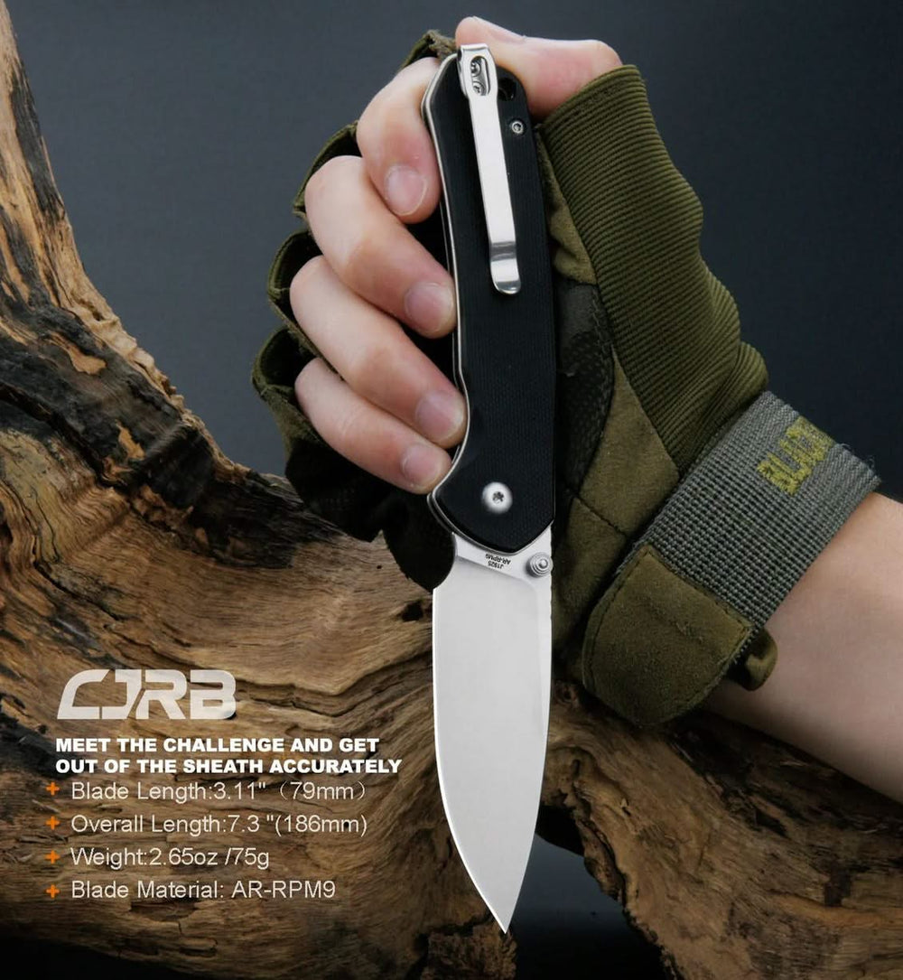 CJRB Pyrite Black G10 - Coutellerie Marcin