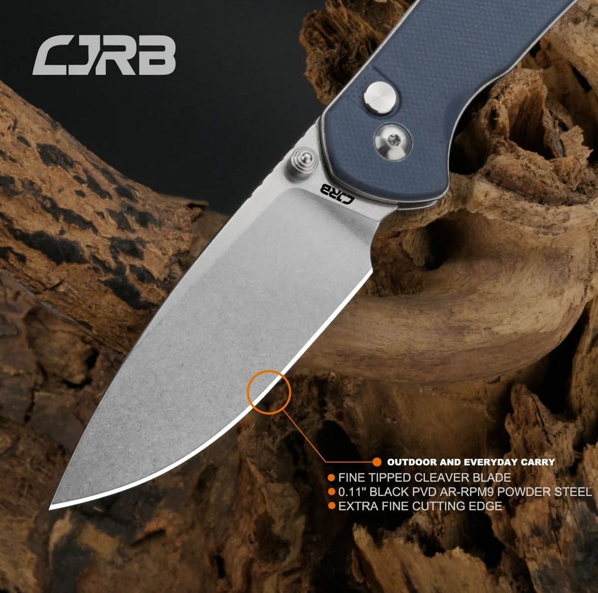 CJRB 1925-GY Pyrite Gris G10 - Coutellerie Marcin
