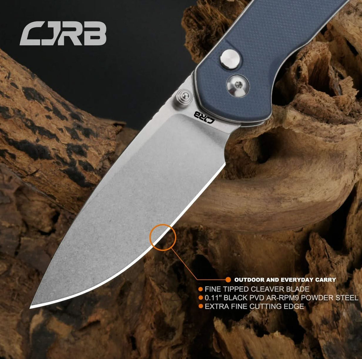 CJRB 1925-GY Pyrite Gris G10 - Coutellerie Marcin