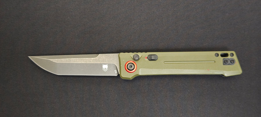 Couteau auto CobraTec Inferno OD Green