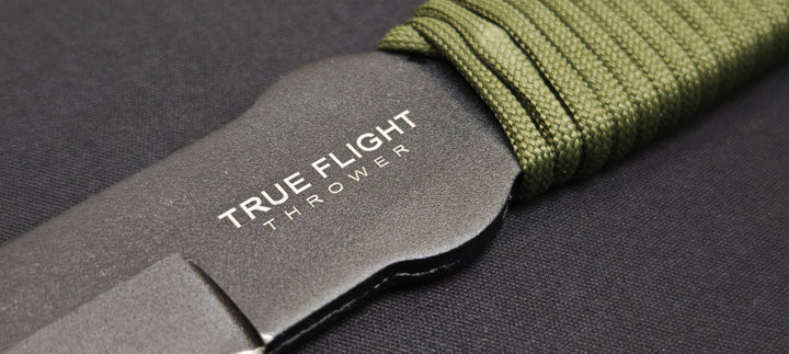 Cold Steel True Flight Thrower 80TFTC – Couteau de Lancer en Acier Carbone avec Fourreau