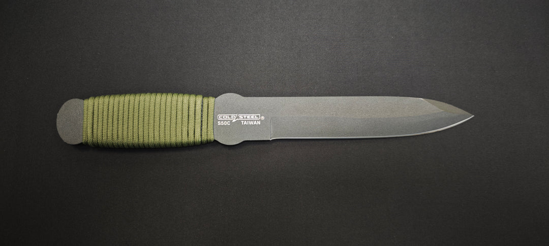 Cold Steel True Flight Thrower 80TFTC – Couteau de Lancer en Acier Carbone avec Fourreau