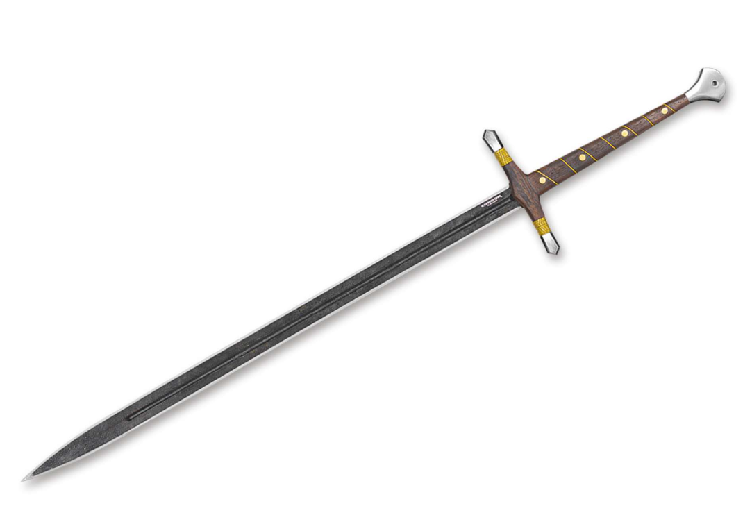 Condor Épée Smite 60965 – Acier Carbone 1075, Poignée Bois de Noyer, Bord Uni