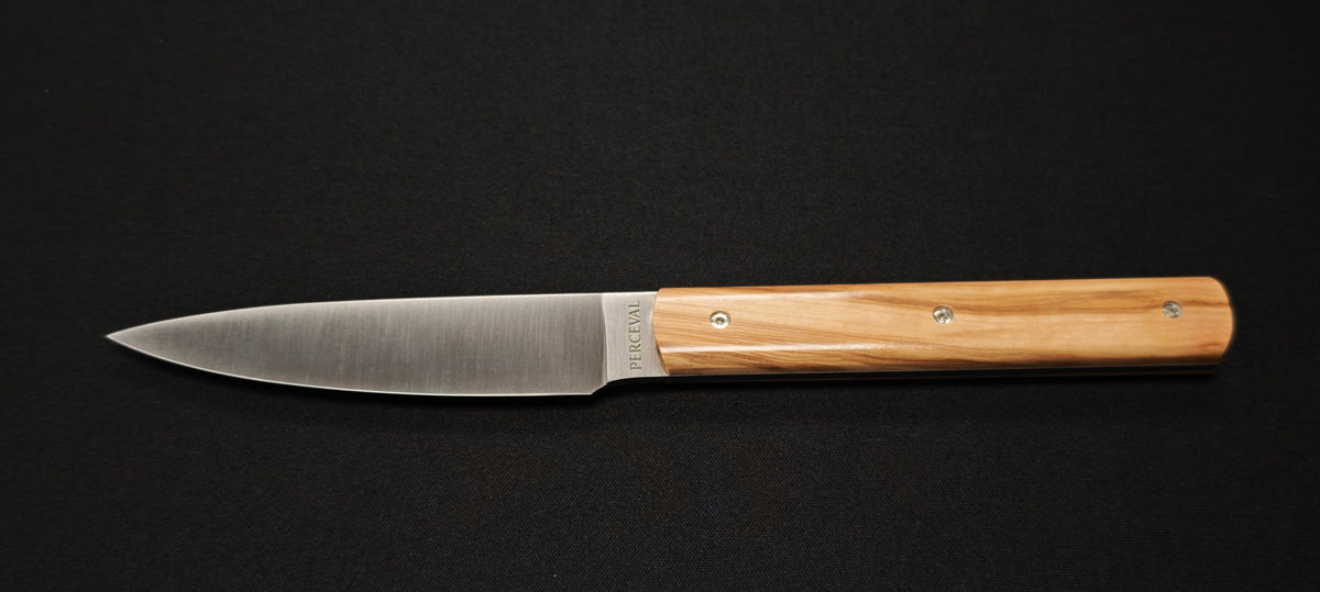 Perceval - Couteau office 10 cm - manche en olivier | 947