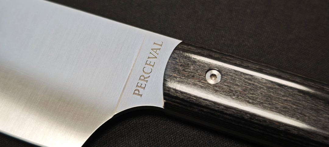 Perceval - Couteau demi chef "éminceur" 15cm - manche pakawood | 947