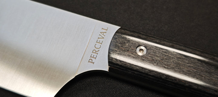 Perceval - Couteau demi chef "éminceur" 15cm - manche pakawood | 947
