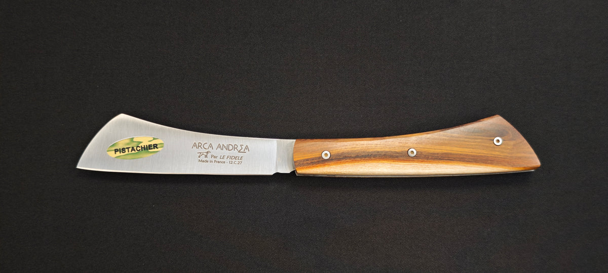 Couteau Arca Andrea – Manche en bois de pistachier – Le Fidèle (Réf. AAPI)