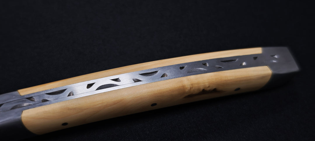 Couteau pliant Le Thiers par le Fidèle - Manche en buis véritable
