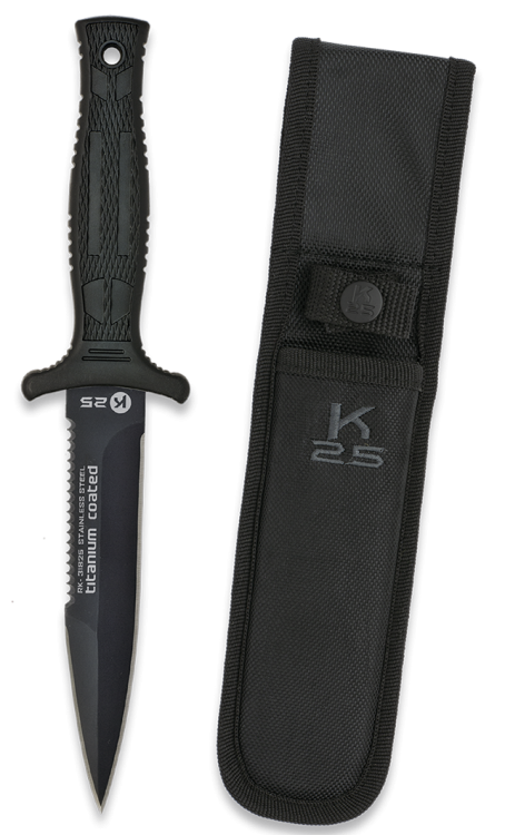K25 Couteau de bottes , lame avec scie - Coutellerie Marcin