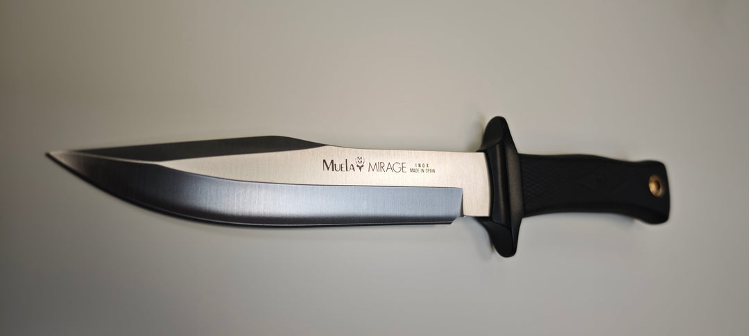Couteau de Chasse Muela Mirage 18 cm – Lame Acier Inox & Étui Cuir Ref : Mirage-18