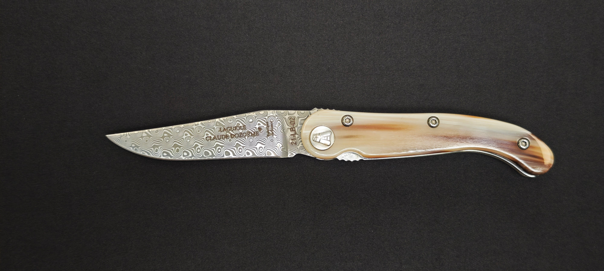 Couteau Claude Dozorme manche corne claire