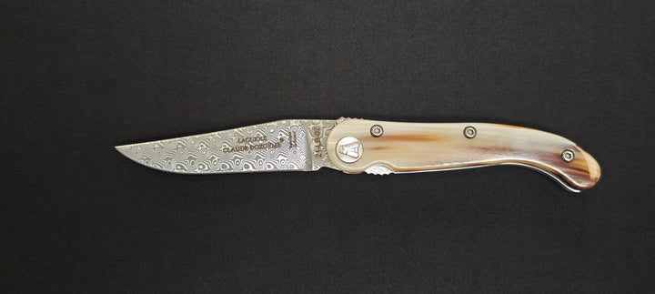 Couteau Claude Dozorme manche corne claire