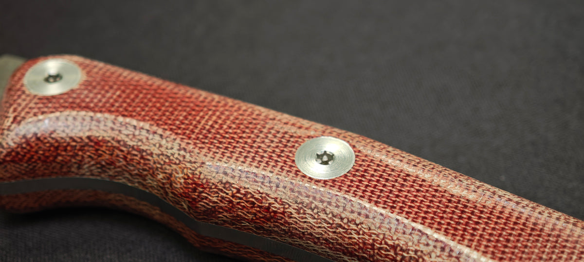 Condor Campfire Knife Red avec lame Sandvik 14C28N.