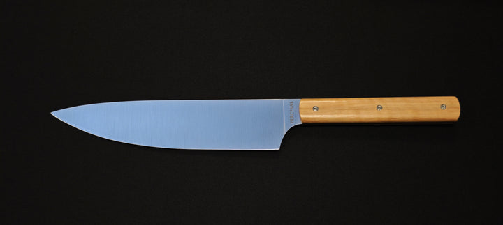 Perceval - Couteau de Cuisine demi chef 18 cm "éminceur" - manche en olivier | 947