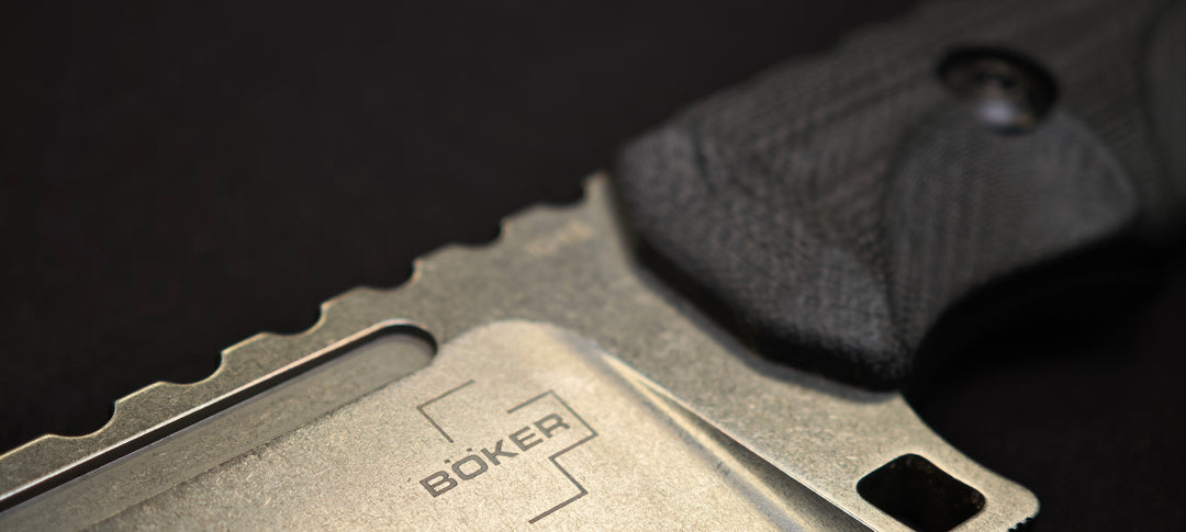Couteau outdoor Böker Plus Hermod 2.0 conçu par Midgards Messer.