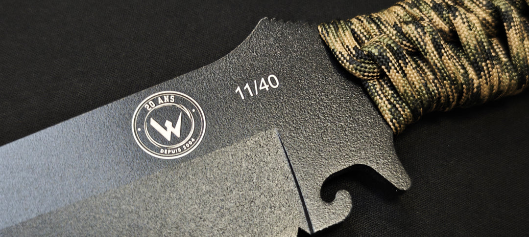 Couteau Bowie Collector 20 ans – Wildsteer Edition Limitée - Numéroté : 11/40