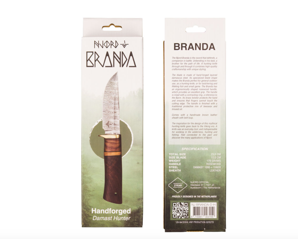 Couteau de chasse Njord Branda 25 cm