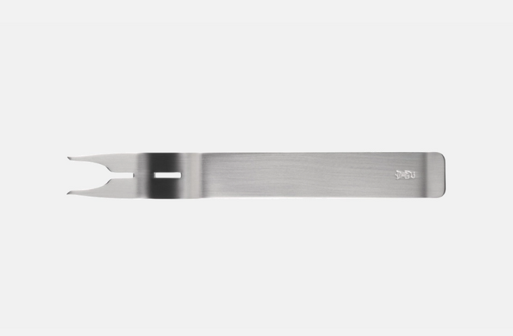 Fourchette en inox du set fromage Opinel.