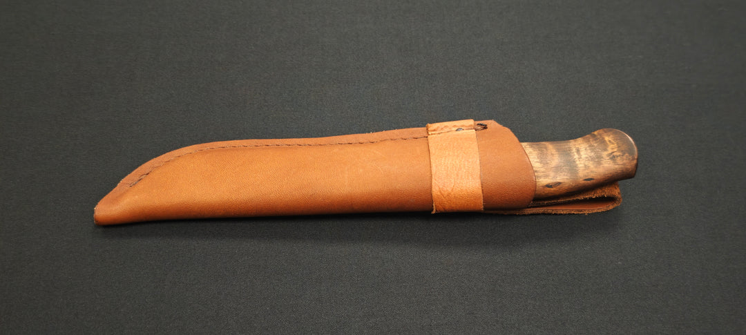 Couteau Galten Exklusiv Karesuando – Manche en corne de renne & étui cuir