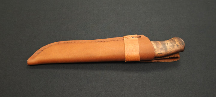 Couteau Galten Exklusiv Karesuando – Manche en corne de renne & étui cuir