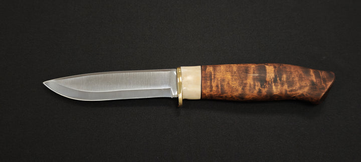 Couteau Galten Exklusiv Karesuando – Manche en corne de renne & étui cuir