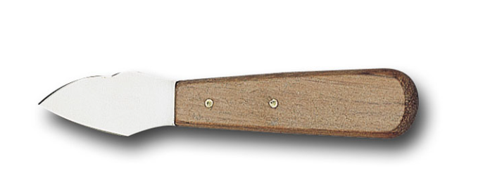 Fischer‑Bargoin Ouvre‑huîtres “Crapaud”  – Manche bois, lame inox