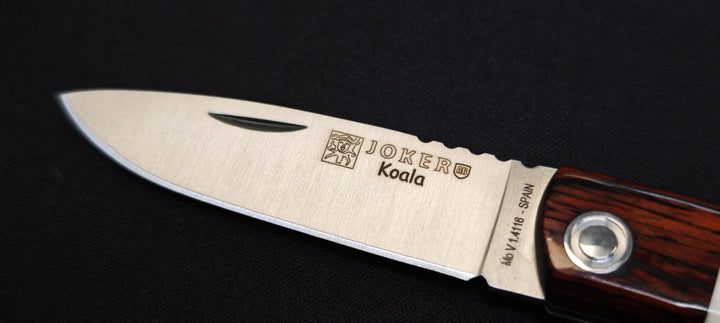 Vue ouverte du couteau pliant Joker NC-124.