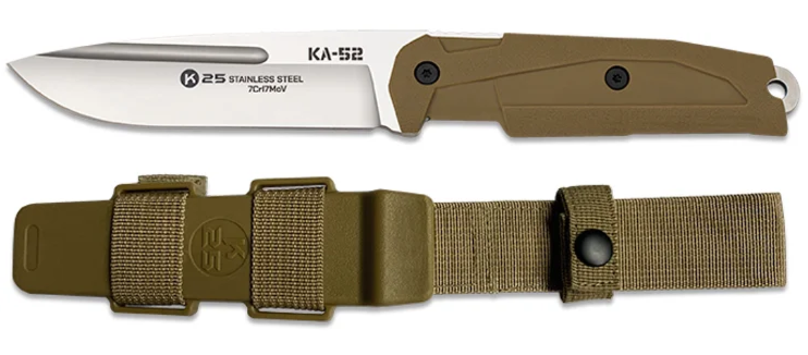 Couteau tactique K25 KA-52 lame 11,5 cm – Réf. 32687