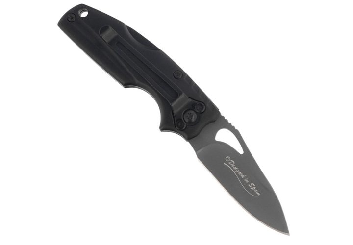 Couteau pliant tactique K25 18775 – lame 7Cr17MoV titane, manche aluminium noir