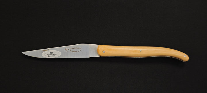 Couteau pliant Laguiole en Aubrac " Le Randonneur " - manche en buis - Réf. L051L