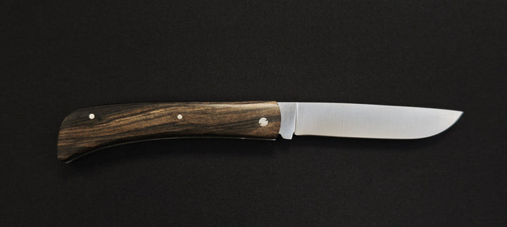 Le Mineur par Le Fidèle – Couteau Pliant en Ébène du Laos Réf. MINEBL