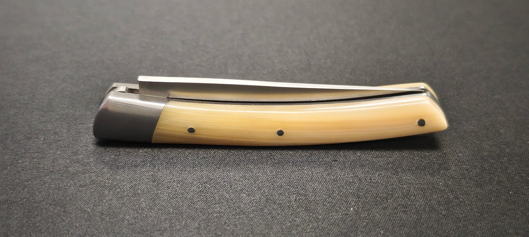Couteau pliant Le Thiers par le Fidèle - Manche pointe de corne véritable
