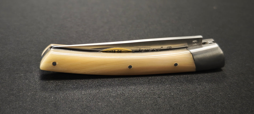 Couteau pliant Le Thiers par le Fidèle - Manche pointe de corne véritable