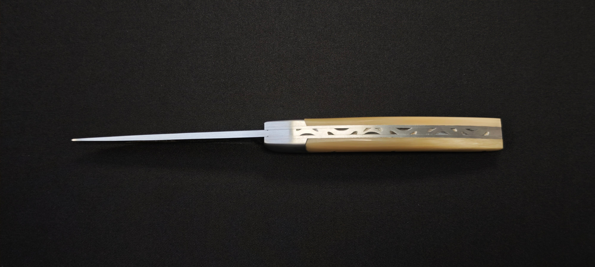 Couteau pliant Le Thiers par le Fidèle - Manche pointe de corne véritable