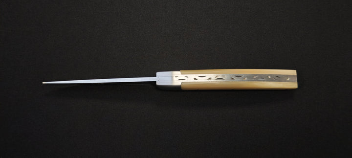 Couteau pliant Le Thiers par le Fidèle - Manche pointe de corne véritable
