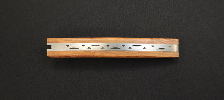 Couteau Pliant Le Thiers Par le Fidèle – Manche Bois d’Olivier | Réf. T10PLOL